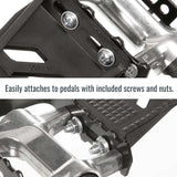 EVO, Strapless Double toe-clips, Black