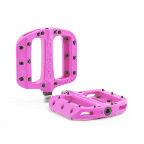 Chromag, Synth, Platform Pedals, Body: Nylon, Spindle: Cr-Mo, 9/16'', Purple