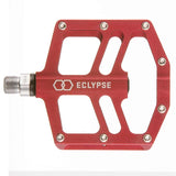 Eclypse, RALB, Platform Pedals, Body: Alloy, Spindle: Cr-Mo, 9/16'', Red, Pair