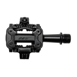 HT Components, M1, Leopard M, Pedals, Body: Aluminum, Spindle: Cr-Mo, 9/16'', Stealth Black, Pair