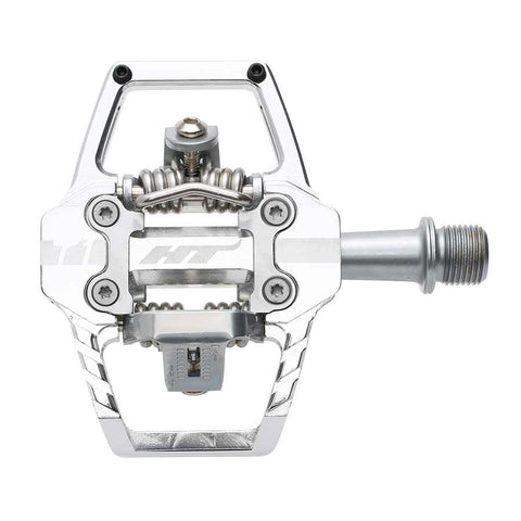 HT Components, T1, Enduro Race, Pedals, Body: Aluminum, Spindle: Cr-Mo, 9/16'', Silver, Pair