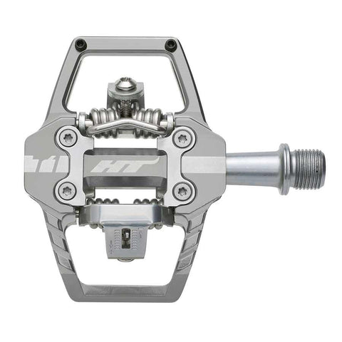 HT Components, T1, Enduro Race, Pedals, Body: Aluminum, Spindle: Cr-Mo, 9/16'', Grey, Pair