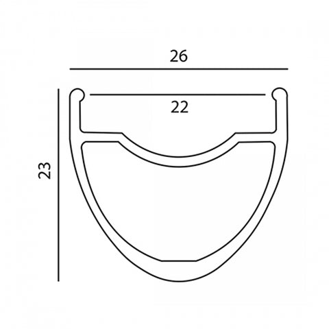 Rim Dt 27.5 584X22.5 R500 32 Bk/Disc Sleeved 450G Oem