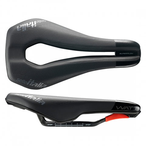 Selle Italia, WATT Superflow Kit Carbonio, Saddle, 255 x 135mm, Unisex, 190g
