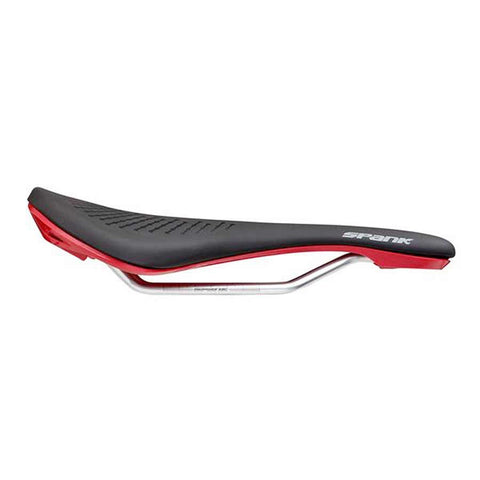 Spank, Oozy 220, Saddle, 265 x 144mm, Unisex, 280g, Black/Red