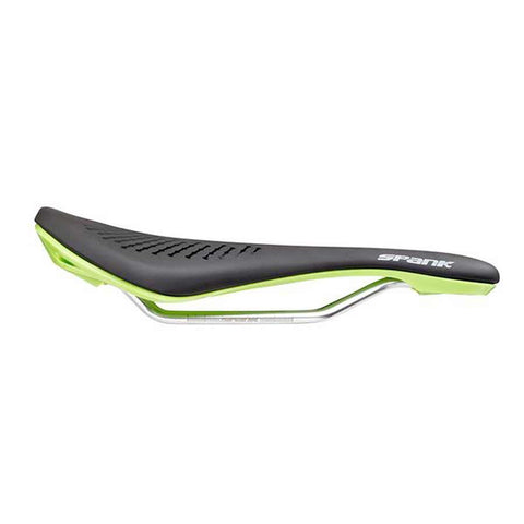 Spank, Oozy 220, Saddle, 265 x 144mm, Unisex, 280g, Black/Green