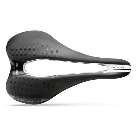 Selle Italia, SLR Boost Endurance Superflow L, Saddle, 248 x 145mm, 207g, Black/White