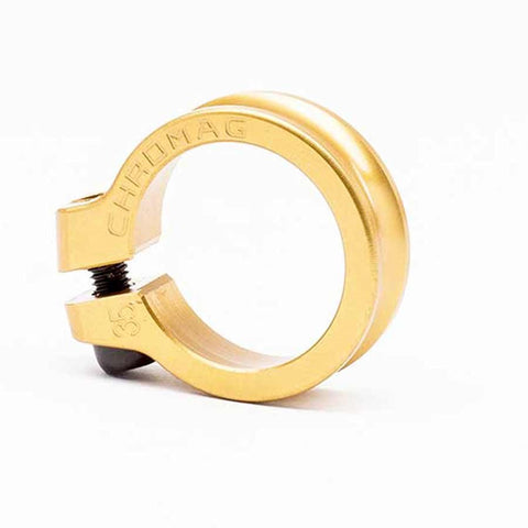 Chromag, NQR Seatpost Clamp, 32mm, Gold
