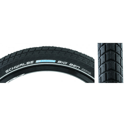 Schwalbe, Big Ben, Tire, 27.5''x2.00, Wire, Clincher, Endurance, RaceGuard, 67TPI, Black