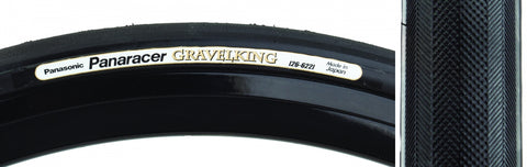 Panaracer, Gravelking, Tire, 700x35C, Folding, Tubeless Ready, ZSG Natural, Anti-Flat Casing, Black