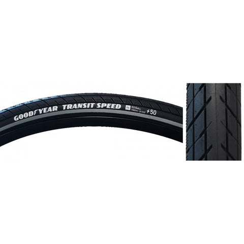 Goodyear, Transit Speed, Tire, 700x35C, Wire, Clincher, Dynamic:Silica4, S3: Shell, 60TPI, Black