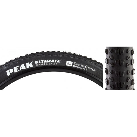 Goodyear, Peak, Tire, 27.5''x2.25, Folding, Tubeless Ready, Dynamic:A/T, Ultimate, 120TPI, Black