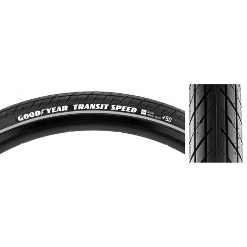 Goodyear, Transit Speed, Tire, 700x40C, Wire, Clincher, Dynamic:Silica4, S5: Secure Shell, 60TPI, Black