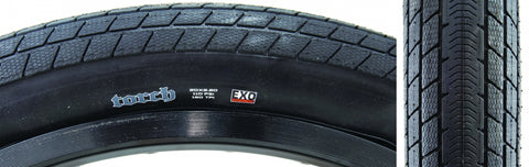 Maxxis, Torch, Tire, 20''x2.20, Folding, Clincher, Dual, EXO, 120TPI, Black