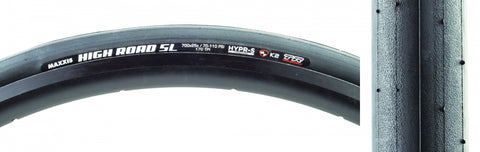 Maxxis, High Road SL, Tire, 700x25C, Folding, Tubeless Ready, HYPR-S, K2, 170TPI, Black