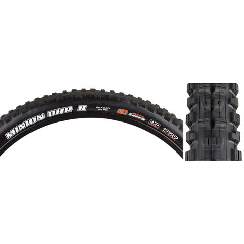 Maxxis, Minion DHR2, Tire, 26''x2.30, Folding, Tubeless Ready, 3C Maxx Terra, EXO, 60TPI, Black