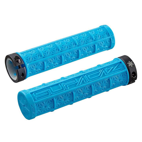 Supacaz, Grizips TruNeon, Grips, 135mm, Neon Blue, Pair
