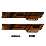 RockShox, SID SL Ultimate Decal Kit, Matte Copper for Gloss Black Lowers