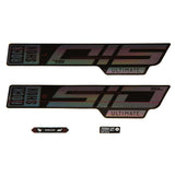 RockShox, SID SL Ultimate Decal Kit, Gloss Rainbow for Gloss Black Lowers