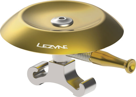 Lezyne Classic Shallow Brass Bell ORing Mount Brass/Silver