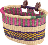 House of Talents Oblong Bike Front Basket Assorted Colors