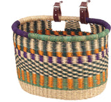 House of Talents Oblong Bike Front Basket Assorted Colors