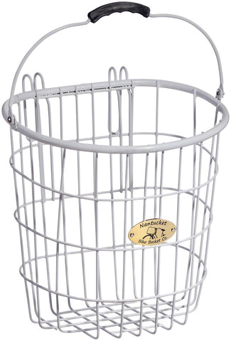 Nantucket Surfside Rear Wire D Pannier Basket White