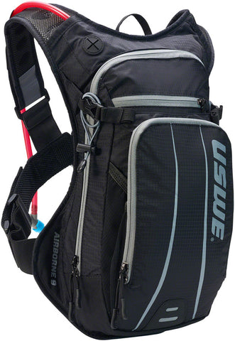 USWE Airborne 9 Hydration Pack - Black/Gray