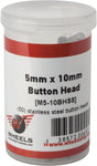 Wheels Manufacturing M5 x 10mm Button Head Cap Screw Stainless Steel