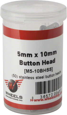 Wheels Manufacturing M5 x 10mm Button Head Cap Screw Stainless Steel