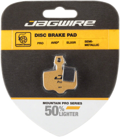 Jagwire Mountain Pro Alloy Backed SemiMetallic Disc Pads for Avid Elixir R CR