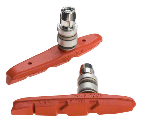 KoolStop Thinline Brake Shoe Threaded Post for Linear Pull Salmon Compound
