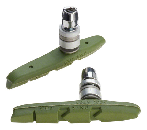 KoolStop Thinline Brake Shoe for Ceramic Rims Threaded Post for Linear Pull