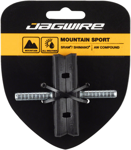 Jagwire Mountain Sport Brake Pads SMooth Post 70mm Pad Black