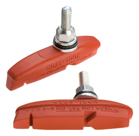 KoolStop Eagle Claw II Brake Pad Threaded Post Salmon Compound