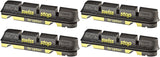 SwissStop FlashPro Set of 4 SRAM/Shimano Rim Brake Inserts Black Prince