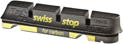 SwissStop FlashPro Set of 4 SRAM/Shimano Rim Brake Inserts Black Prince