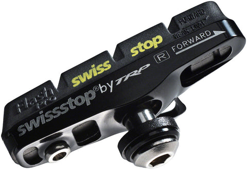 SwissStop Full FlashPro Pair of SRAM/Shimano Rim Brake Shoes and Pads Black
