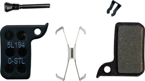 SRAM, Level TLM, Level Ultimate, HRD, Disc Brake Pads, Shape: SRAM HRD/Level TLM, Organic, Pai, Steel plate