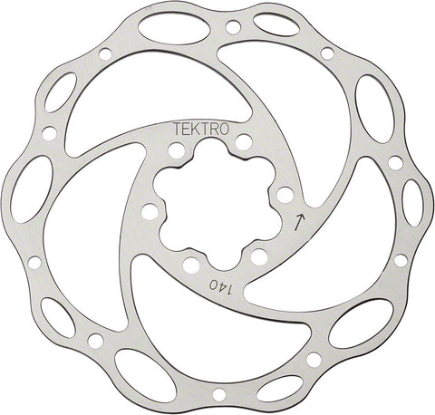 Tektro Lyra Cross Disc Brake Rotor 140mm 6Bolt Silver