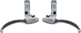 Tektro CL332RS 3Finger Alloy Linear Pull Brake Lever Set Silver