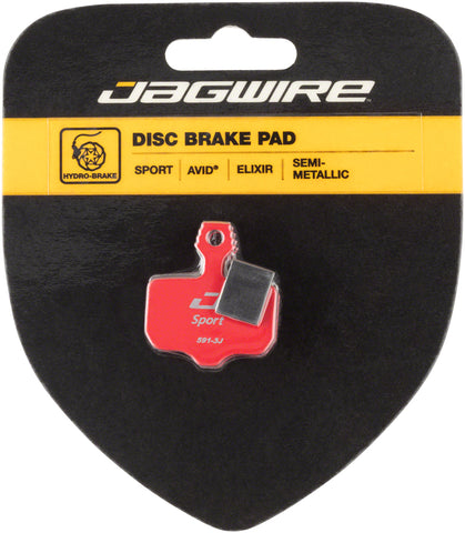 Jagwire Mountain Sport SemiMetallic Disc Brake Pads for Avid Elixir R CR1 3 5 7