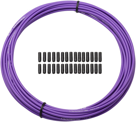 Jagwire 4mm Sport Derailleur Housing with SlickLube Liner 10M Roll Purple