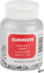 SRAM Cable End Crimps 1.2mm 500-Count Jar
