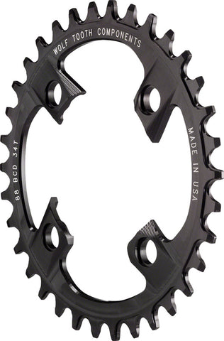Wolf Tooth 88 BCD Chainring 32t 88 BCD 4Bolt DropStop For Shimano XTR
