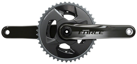 SRAM, Force AXS, Crankset, Speed: 12, Spindle: 28.99mm, BCD: 107, 48/35, DUB, 175mm, Black Gloss, Road