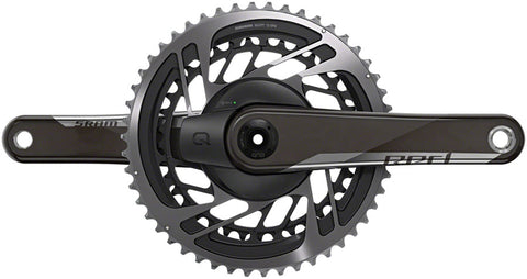 SRAM, Red AXS Quarq, Power Meter Crankset, Speed: 12, Spindle: 28.99mm, BCD: Direct Mount, 46/33, DUB, 165mm, Black, Road