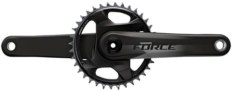 SRAM, Force 1 AXS, Crankset, Speed: 12, Spindle: 28.99mm, BCD: Direct Mount, 44, DUB, 172.5mm, Black, Road
