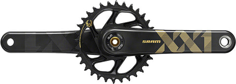 SRAM, XX1 Eagle DUB, Crankset, Speed: 11/12, Spindle: 28.99mm, BCD: Direct Mount, 34, DUB, 170mm, Gold, Boost
