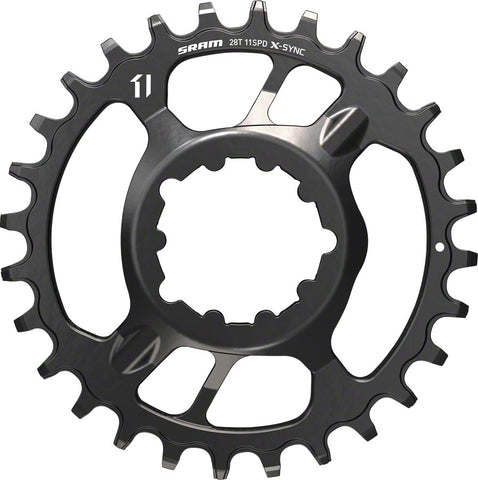 SRAM, X-Sync, 32T, 11sp, Direct Mount Chainring, Offset 3mm, Steel, Black